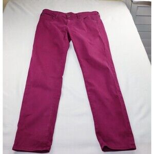 AG Adriano Goldschmied Stilt Calypso Jeans size 30R Maroon Stretch Cigarette